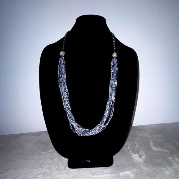 Stunning Multi Strand Sparkling Beaded Necklace - Picture 6 of 7